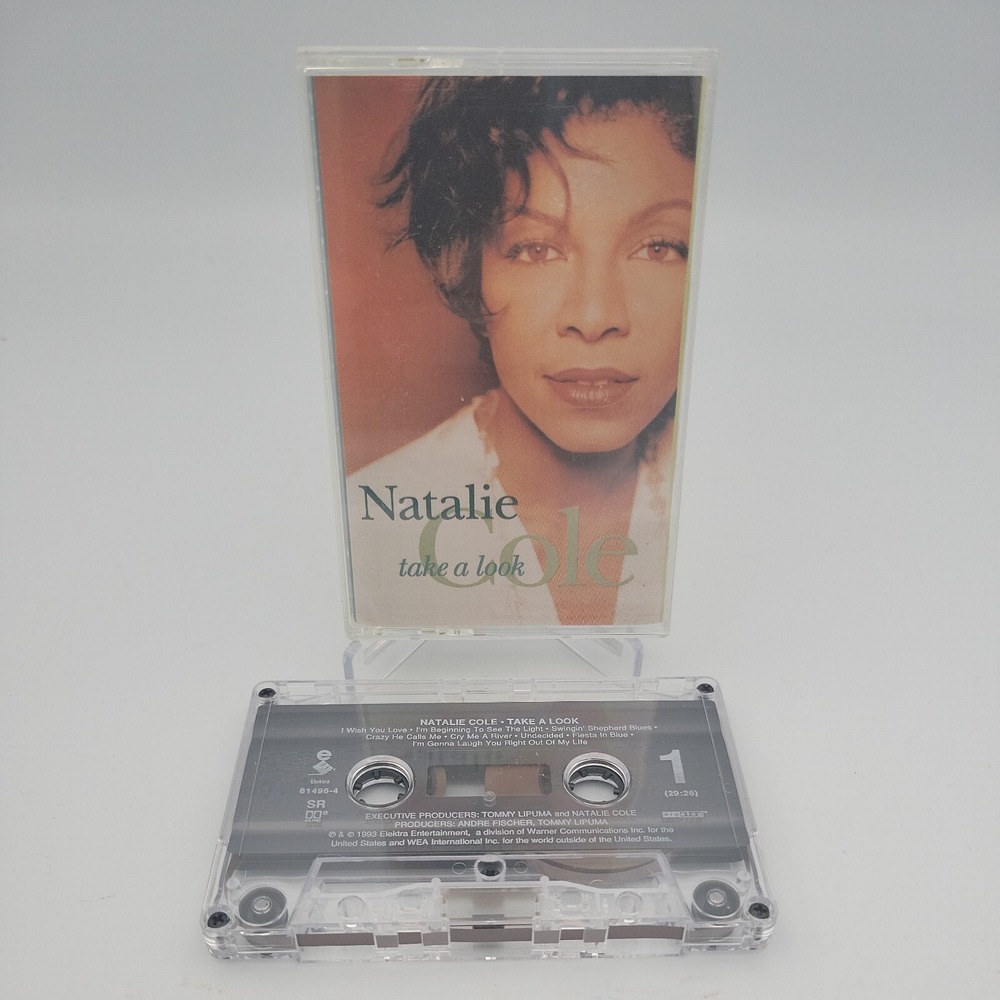 Natalie Cole Take A Look Audio Cassette Tape 1993 Elektra 61496-4 Soul Jazz